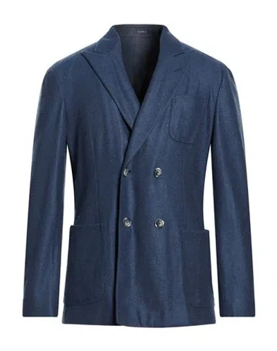 Fedeli Man Blazer Navy Size 40 Cashmere