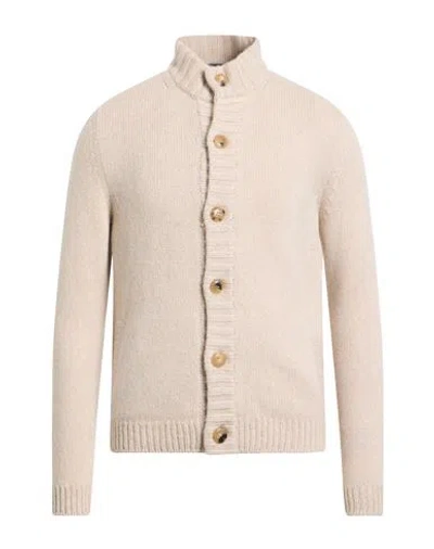 Fedeli Man Cardigan Beige Size 40 Cashmere In Neutral