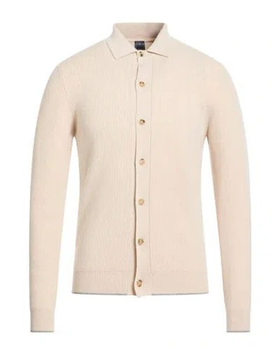 Fedeli Man Cardigan Beige Size 40 Cashmere In Neutral