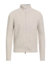 Fedeli Man Cardigan Beige Size 40 Virgin Wool, Cashmere In Neutral