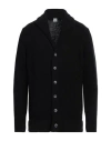 Fedeli Man Cardigan Black Size 36 Virgin Wool, Cashmere, Polyamide