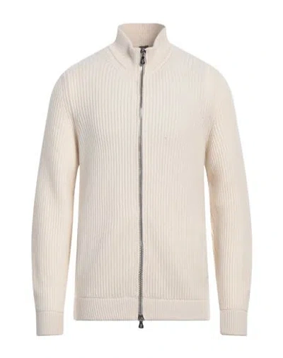 Fedeli Man Cardigan Cream Size 42 Cashmere In White