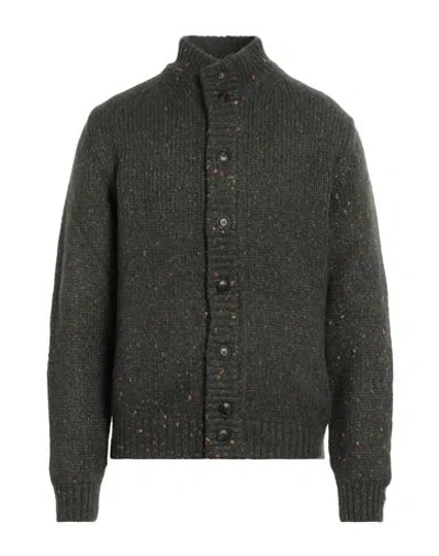 Fedeli Man Cardigan Dark Green Size 40 Virgin Wool, Cashmere, Nylon