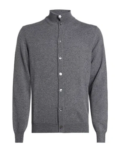 Fedeli Man Cardigan Grey Size 40 Cashmere In Gray