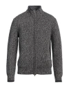 Fedeli Man Cardigan Grey Size 44 Alpaca Wool, Virgin Wool