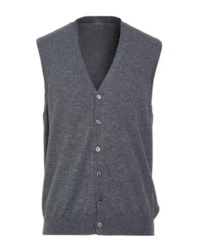 Fedeli Man Cardigan Grey Size 44 Cashmere In Gray