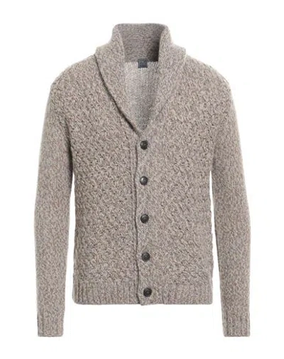 Fedeli Man Cardigan Khaki Size 40 Alpaca Wool, Virgin Wool In Beige