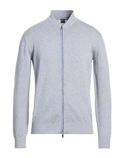 Fedeli Man Cardigan Light Blue Size 40 Cotton, Linen