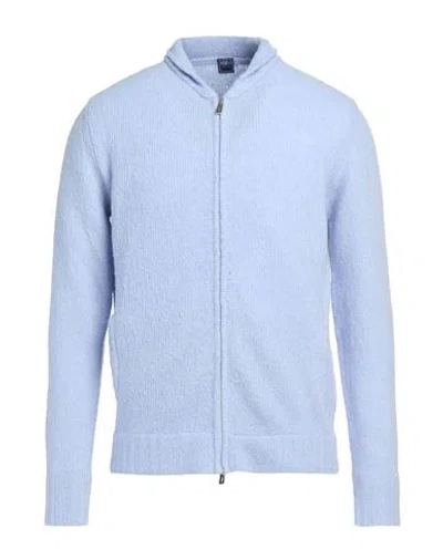 Fedeli Man Cardigan Light Blue Size 40 Virgin Wool, Cashmere, Polyamide