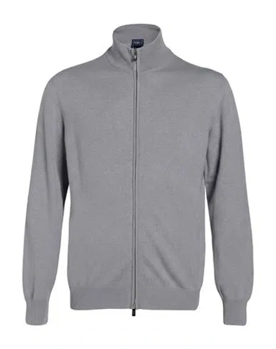 Fedeli Man Cardigan Light Grey Size 40 Cashmere