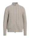 Fedeli Man Cardigan Light Grey Size 40 Virgin Wool, Cashmere
