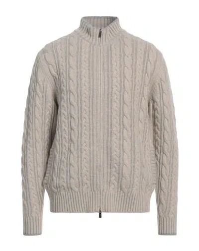 Fedeli Man Cardigan Light Grey Size 40 Virgin Wool, Cashmere