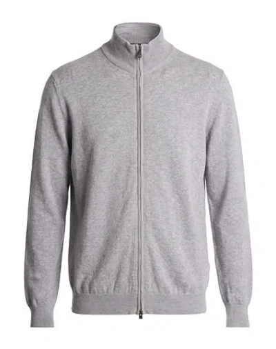 Fedeli Man Cardigan Light Grey Size 48 Cashmere In Gray