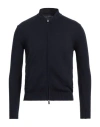 Fedeli Man Cardigan Blue Size 40 Cotton, Polyester In Blue
