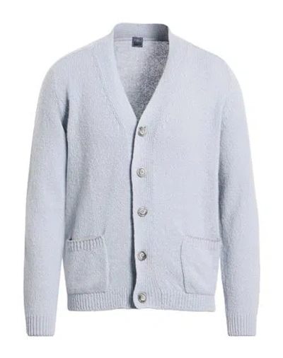 Fedeli Man Cardigan Sky Blue Size 40 Cashmere
