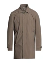 Fedeli Man Coat Light Brown Size 40 Polyester, Polyurethane In Brown