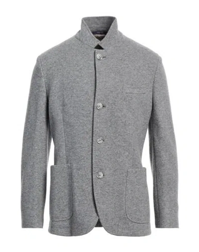 Fedeli Man Coat Light Grey Size 48 Cashmere
