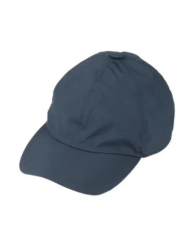Fedeli Man Hat Midnight Blue Size Xl Polyester, Polyurethane