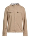 Fedeli Man Jacket Beige Size 40 Polyester In Beige