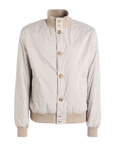 Fedeli Man Jacket Beige Size 40 Polyester, Lambskin In Neutral