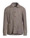 Fedeli Man Jacket Beige Size 40 Wool, Alpaca Wool, Nylon In Brown