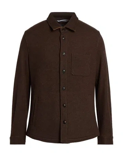 Fedeli Man Jacket Chocolate Brown Size 40 Cashmere