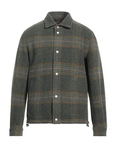 Fedeli Man Jacket Green Size 38 Virgin Wool