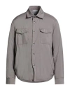 Fedeli Man Jacket Grey Size 44 Polyester In Gray
