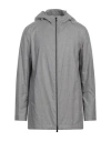Fedeli Man Jacket Light Grey Size 40 Cotton, Silk In Grey