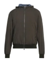 Fedeli Man Jacket Military Green Size 46 Polyester, Cotton