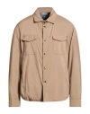 Fedeli Man Jacket Sand Size 46 Polyester In Neutral