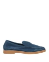 Fedeli Man Loafers Blue Size 7.5 Leather