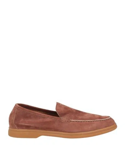 Fedeli Man Loafers Brown Size 7 Leather