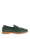 Fedeli Man Loafers Emerald Green Size 7.5 Leather