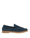 Fedeli Man Loafers Navy Size 10 Leather