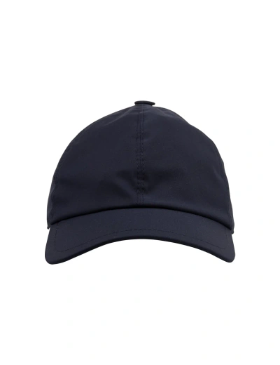 Fedeli Man Navy Blue Technical Fabric Baseball Hat