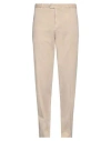 Fedeli Man Pants Beige Size 37 Cotton, Cashmere, Elastane