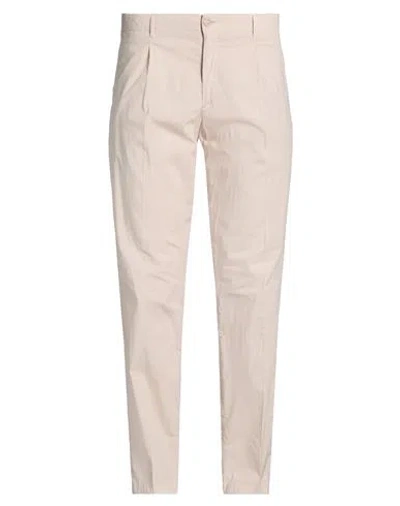 Fedeli Man Pants Beige Size 42 Lyocell, Cotton, Elastane In Neutral