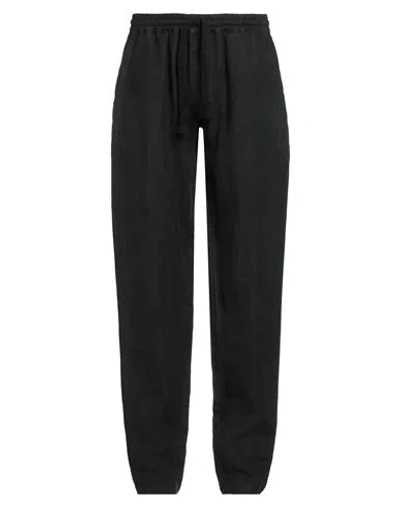 Fedeli Man Pants Black Size Xs Linen