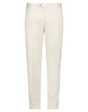 Fedeli Man Pants Cream Size 40 Cotton, Cashmere, Elastane In White