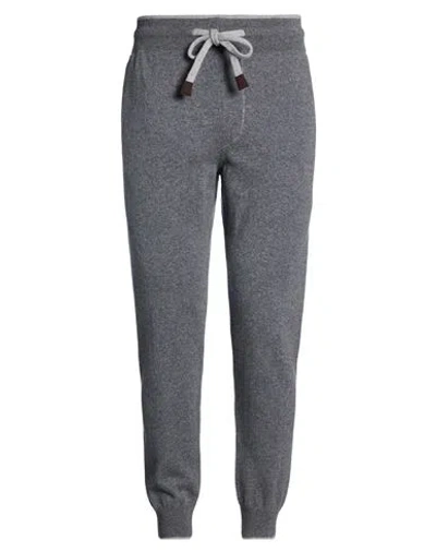 Fedeli Man Pants Grey Size L Cashmere In Gray