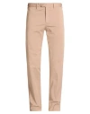 Fedeli Man Pants Light Brown Size 42 Cotton, Elastane In Neutral