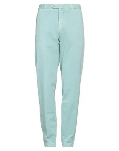 Fedeli Man Pants Light Green Size 38 Cotton, Cashmere, Elastane