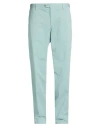 Fedeli Man Pants Light Green Size 42 Cotton, Elastane