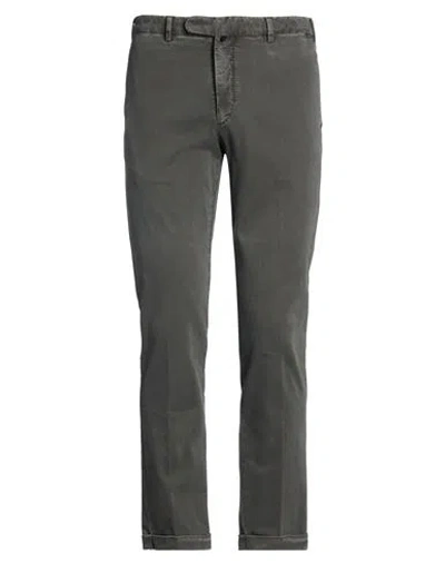 Fedeli Man Pants Military Green Size 34 Cotton, Cashmere, Elastane In Gray