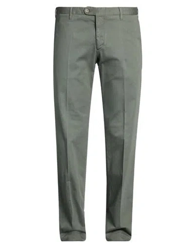 Fedeli Man Pants Military Green Size 40 Cotton, Elastane