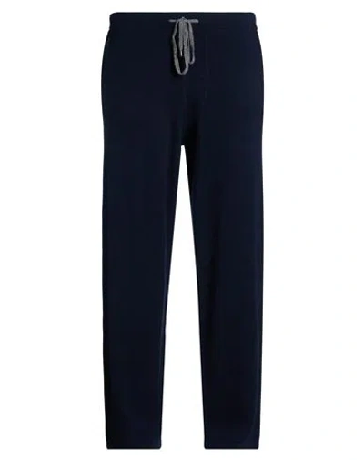Fedeli Man Pants Navy Size 3xl Cashmere In Blue