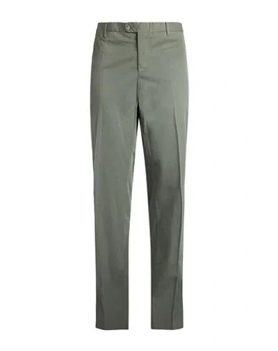 Fedeli Man Pants Sage Green Size 40 Cotton, Elastane