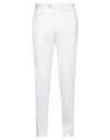 Fedeli Man Pants White Size 37 Cotton, Cashmere, Elastane In White