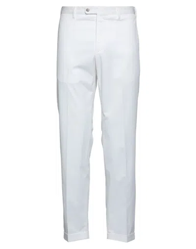 FEDELI FEDELI MAN PANTS WHITE SIZE 38 COTTON, LYCRA